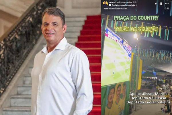 Sem tempo ruim: ex-vereador Ulisses Marins promove ‘telão da seleção’ em meio a investigação por suposta ligação com TCP