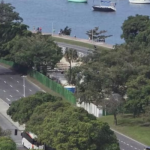 Espaço no Aterro do Flamengo que está prevista a construção do eletroposto, embargado pelo Iphan