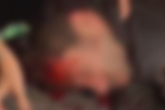 Homem é espancado até desmaiar em festa da Copa no Jockey Club — Foto: Reprodução