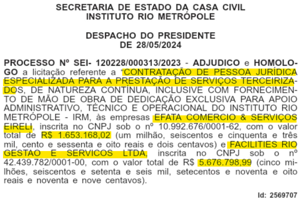 A farra dos gastos: Rio Metrópole acumula contratos milionários sem garantir transparência à população 66 image 41