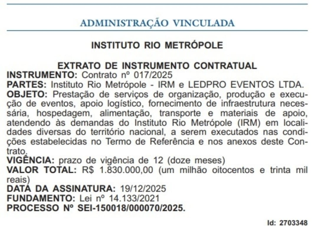 A farra dos gastos: Rio Metrópole acumula contratos milionários sem garantir transparência à população 71 image 50