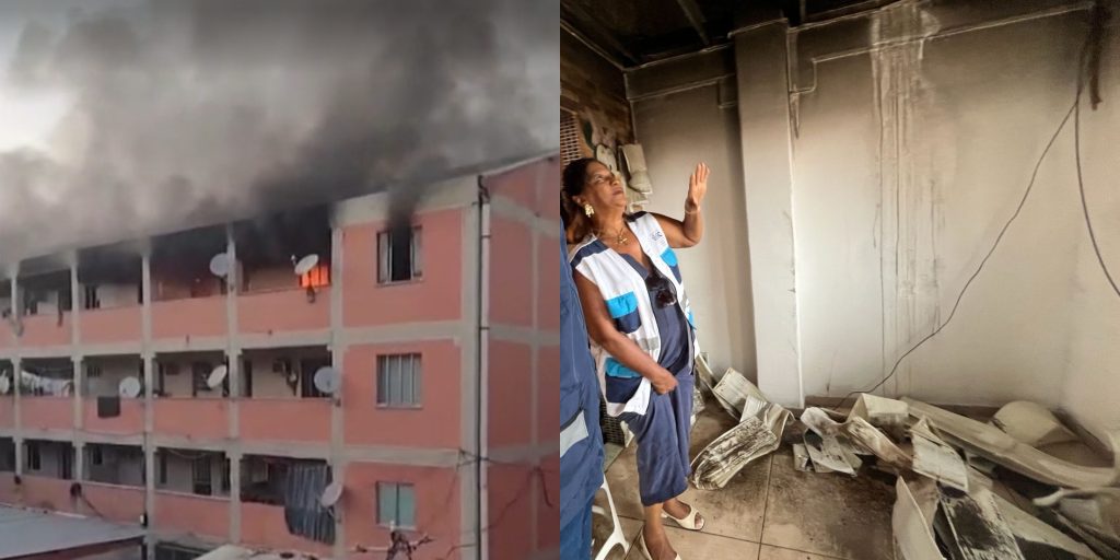 Cinco imóveis em Manguinhos são interditados após incêndio