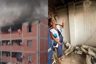 Incêndio em prédios em Manguinhos