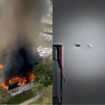 Imagens da colisão entre os dois helicópteros no Recreio dos Bandeirantes
