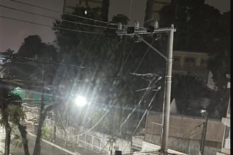 queda poste freguesia