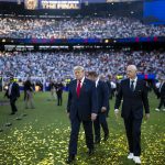 Presidente dos EUA, Donald Trump, na final da Copa do Mundo de 2026