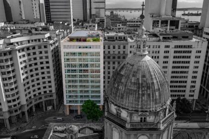 Vista do Centro do Rio, região que volta a atrair investimentos em edifícios corporativos impulsionados por projetos de retrofit e pela busca de empresas por escritórios com custos mais competitivos.