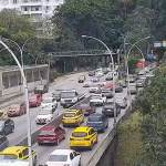 Túnel Rebouças com trânsito lento — Foto: Reprodução/ Centro de Operações Rio