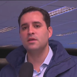 Prefeito Eduardo Cavaliere comenta vendaval no Centro de Operações e Resiliência (COR-Rio) — Foto: Reprodução/TV Globo
