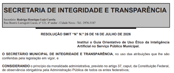 Prefeitura do Rio cria guia para uso ético de IA por servidores públicos 62 Captura de tela 2026 07 17 112533