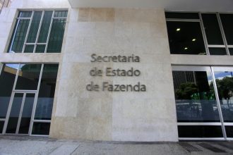 Fachada da Secretaria de Fazenda, responsável pelo recolhimento de ICMS