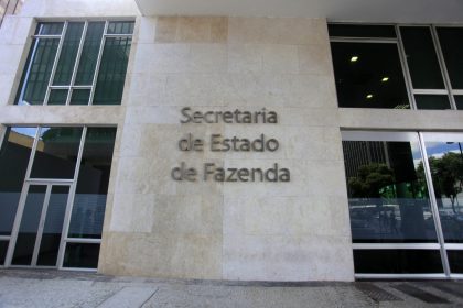 Fachada da Secretaria de Fazenda, responsável pelo recolhimento de ICMS