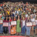 Deputada Marina do MST homenageou mais de 100 mulheres durante o II Encontro de Mulheres Laudilane Neto, realizado na Uerj