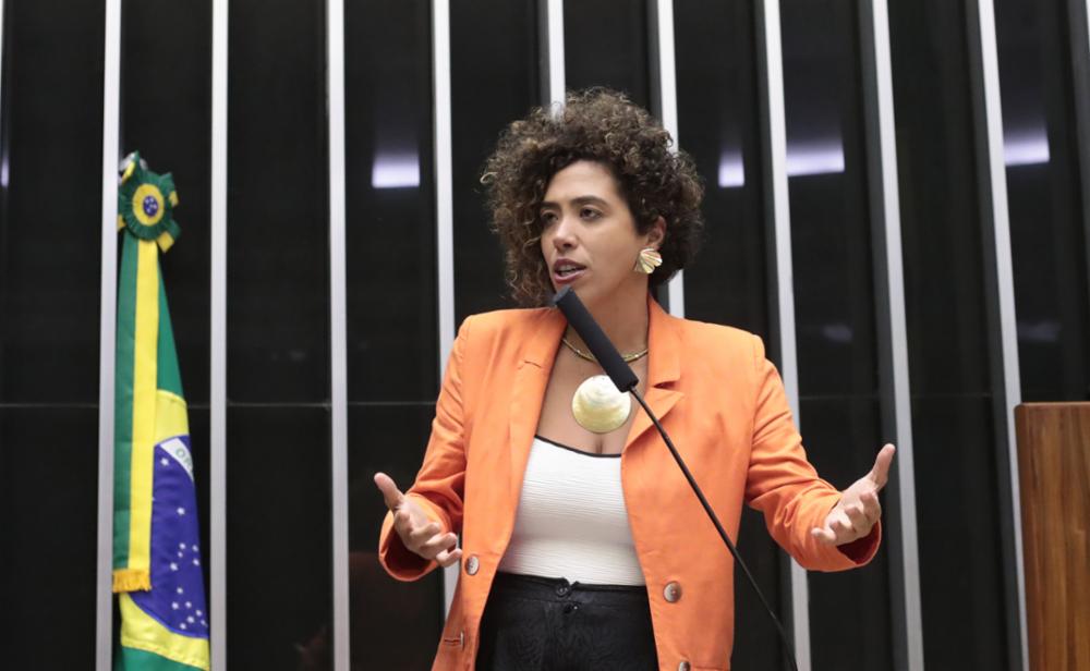 Talíria Petrone no plenário da Câmara dos Deputados