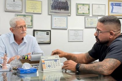 O prefeito Capitão Nélson e o filho, Nelsinho Ruas: vaga garantida na nominata do PL