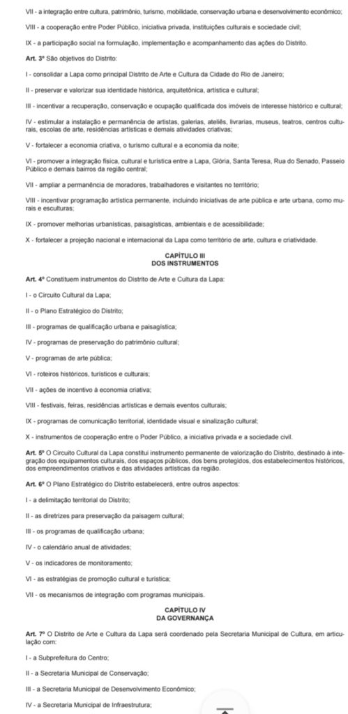 Lapa vira Distrito de Arte e Cultura: decreto da Prefeitura do Rio abre caminho para novos incentivos econômicos e expansão do Reviver Centro 64 WhatsApp Image 2026 07 03 at 07.01.14 1