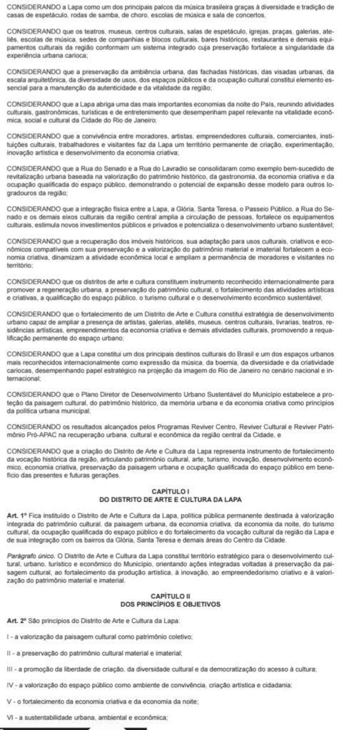 Lapa vira Distrito de Arte e Cultura: decreto da Prefeitura do Rio abre caminho para novos incentivos econômicos e expansão do Reviver Centro 65 WhatsApp Image 2026 07 03 at 07.01.14 2