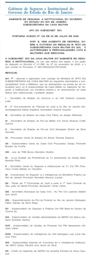 Medalha do GSI aproxima nomes do Guanabara e da Prefeitura do Rio 62 WhatsApp Image 2026 07 08 at 20.55.32