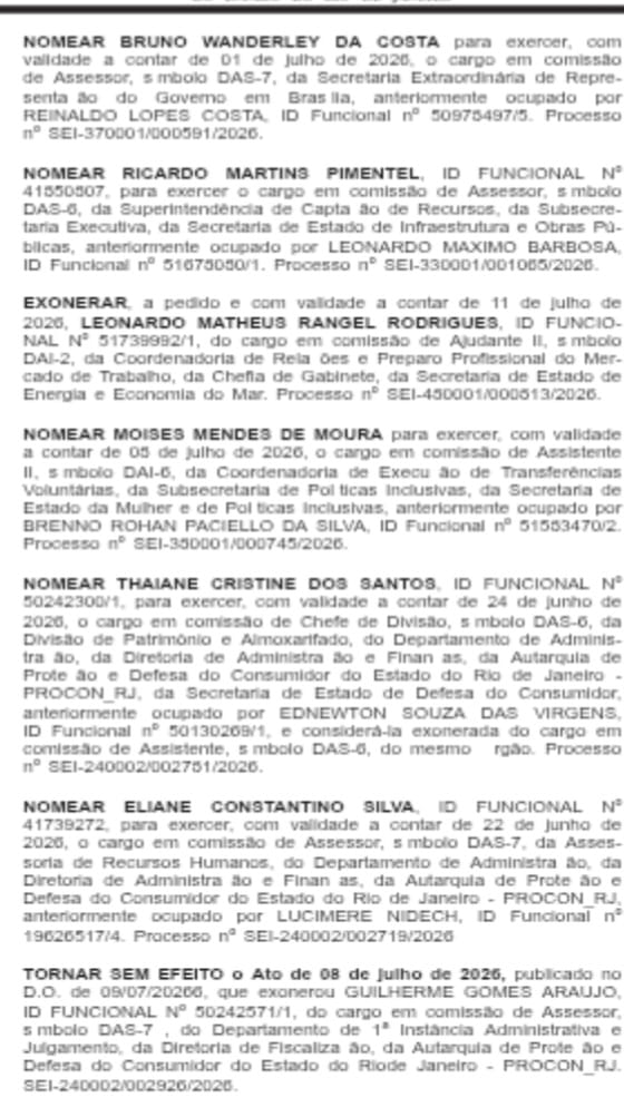 Boas novas na Casa Civil: governo freia cortes e fecha o placar em 62 x 16 para as nomeações; Controladoria, GSI, Ambiente e Fazenda concentram maioria das vagas 64 WhatsApp Image 2026 07 14 at 09.21.28