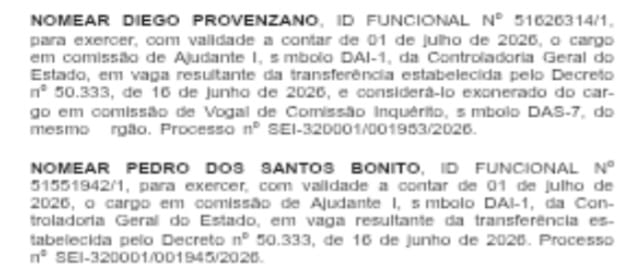 É oficial, a paz reinou: pelo sexto dia consecutivo, Casa Civil nomeia mais do que exonera e mira reforços no GSI, Controladoria e Detran 66 WhatsApp Image 2026 07 17 at 08.47.59 2