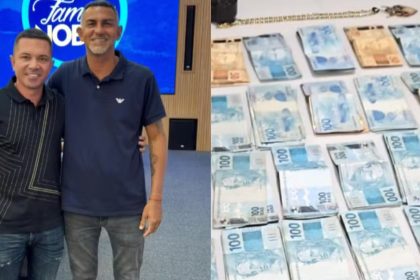 Rafael Nobre e Magrão Nobre; dinheiro apreendido