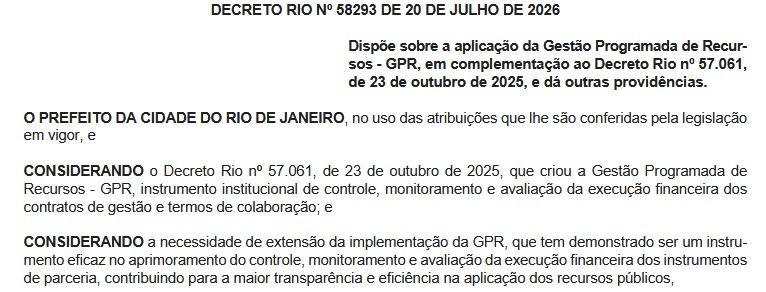 Prefeitura do Rio barra 'emendas Pix' diretas para ONGs em pacote de cinco decretos e aperta fiscalização após escândalo nacional que revelou fraudes e irregularidades 65 WhatsApp Image 2026 07 21 at 07.01.07 2