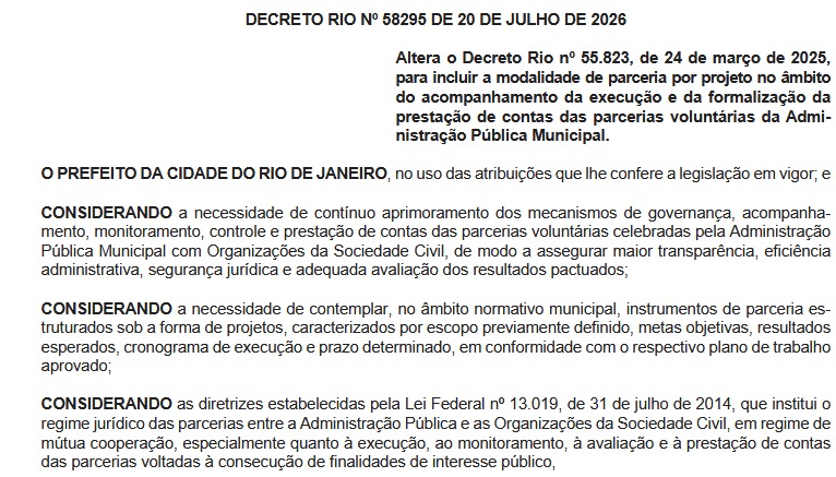 Prefeitura do Rio barra 'emendas Pix' diretas para ONGs em pacote de cinco decretos e aperta fiscalização após escândalo nacional que revelou fraudes e irregularidades 67 WhatsApp Image 2026 07 21 at 07.01.08 1