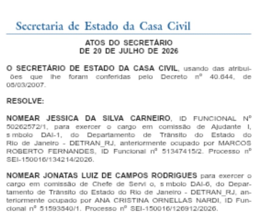 Casa Civil volta a mirar exonerações e faz cortes em massa na Agricultura; em contrapartida, CGE recebe maior número de reforços do dia 64 WhatsApp Image 2026 07 21 at 08.45.01