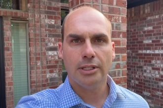 Eduardo Bolsonaro em vídeo publicado em suas redes sociais — Reprodução/Instagram