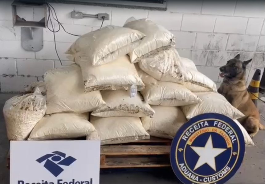 Sacos que transportavam a cocaína — Foto: Divulgação