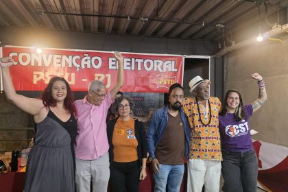 Candidatos do PSTU para eleição de 2026, em Convenção Eleitoral do partido — Foto: Divulgação