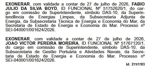 Couto nomeia defensora pública Patrícia Cardoso para comandar o Desenvolvimento Social; ao todo, 14 movimentações foram publicadas no Diário Oficial 66 WhatsApp Image 2026 07 27 at 08.14.53 3