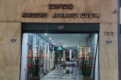 O edifício Ministro Afrânio Costa, na Avenida Rio Branco, que reúne as sedes de PL,, DC e Democrata