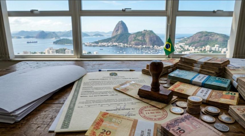 Custos elevados para lavrar escrituras de imóveis no Rio não se devem apenas ao que é pago aos cartórios, mas também a fundos públicos — Imagem gerada por IA