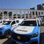 Investimento do governo do estado do Rio de Janeiro em Segurança Pública: 214 novos carros foram entregues à PM em 2025