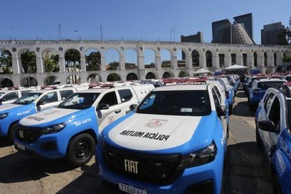 Investimento do governo do estado do Rio de Janeiro em Segurança Pública: 214 novos carros foram entregues à PM em 2025