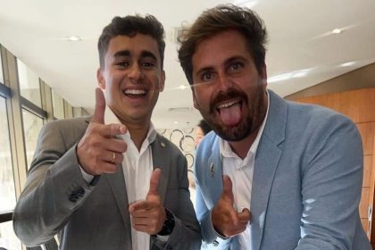 Nikolas Ferreira gravou vídeo em apoio à candidatura de Thiago Gagliasso à Câmara dos Deputados