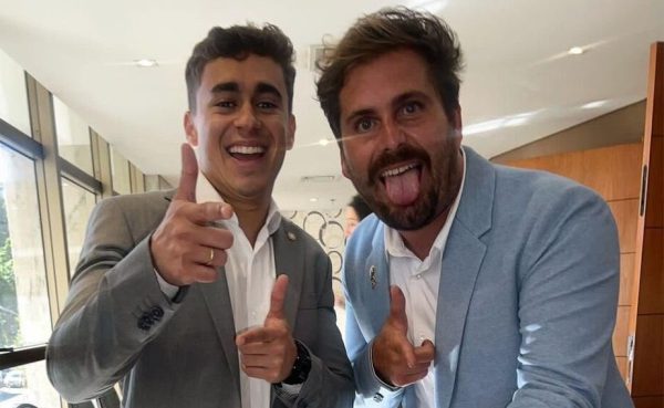 Nikolas Ferreira gravou vídeo em apoio à candidatura de Thiago Gagliasso à Câmara dos Deputados