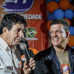 José Maria Sanhaço e Netinho do Dinésio, vice-prefeito e prefeito de Laje do Muriaé