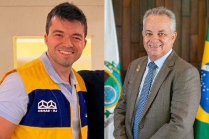 Flávio Brazão e seu pai Pedro Brazão