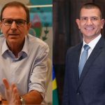 Os pré-candidatos ao governo do estado Eduardo Paes (PSD) e Douglas Ruas (PL)