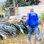 Agentes do Detran-RJ durante interdição — Foto: Divulgação
