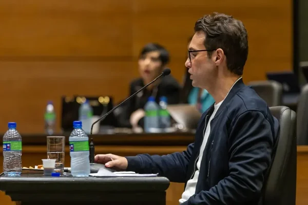 Jairinho durante julgamento — Foto: Divulgação/Brunno Dantas e Felipe Cavalcanti/TJRJ