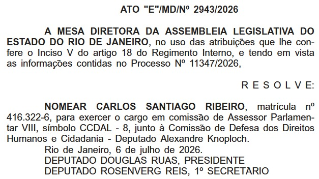 Carlos Santiago, pai de Gabriela "Sou da Paz", é nomeado na Comissão de Direitos Humanos da Alerj 62 image 17