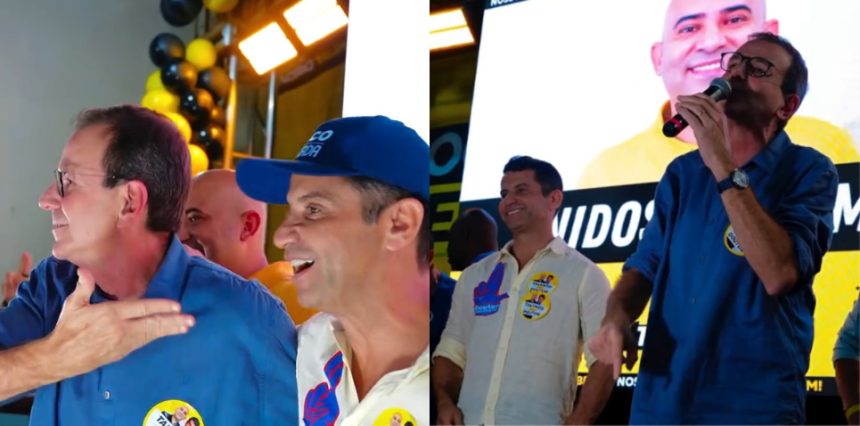 Eduardo Paes e Dr. Luizinho juntos em evento