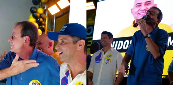 Eduardo Paes e Dr. Luizinho juntos em evento
