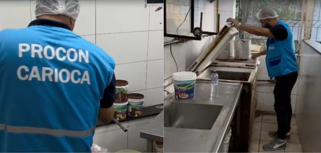 Procon Carioca interdita parte da Padaria Lamego, em Vila Isabel, e descarta mais de 300 kg de alimentos impróprios