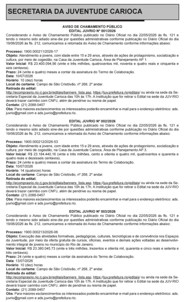 'Somos tão jovens': Prefeitura do Rio retoma editais da Juventude com investimentos de R$ 110,9 milhões 62 juventude1