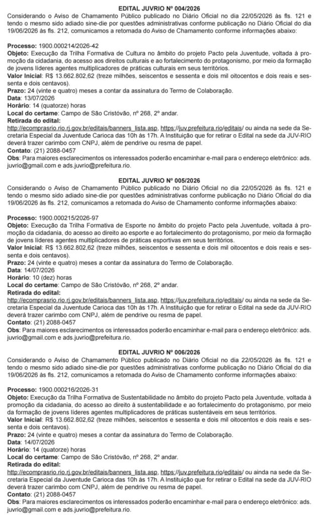 'Somos tão jovens': Prefeitura do Rio retoma editais da Juventude com investimentos de R$ 110,9 milhões 63 juventude2