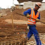 Canteiro de obras do reassentamento de Bento Rodrigues